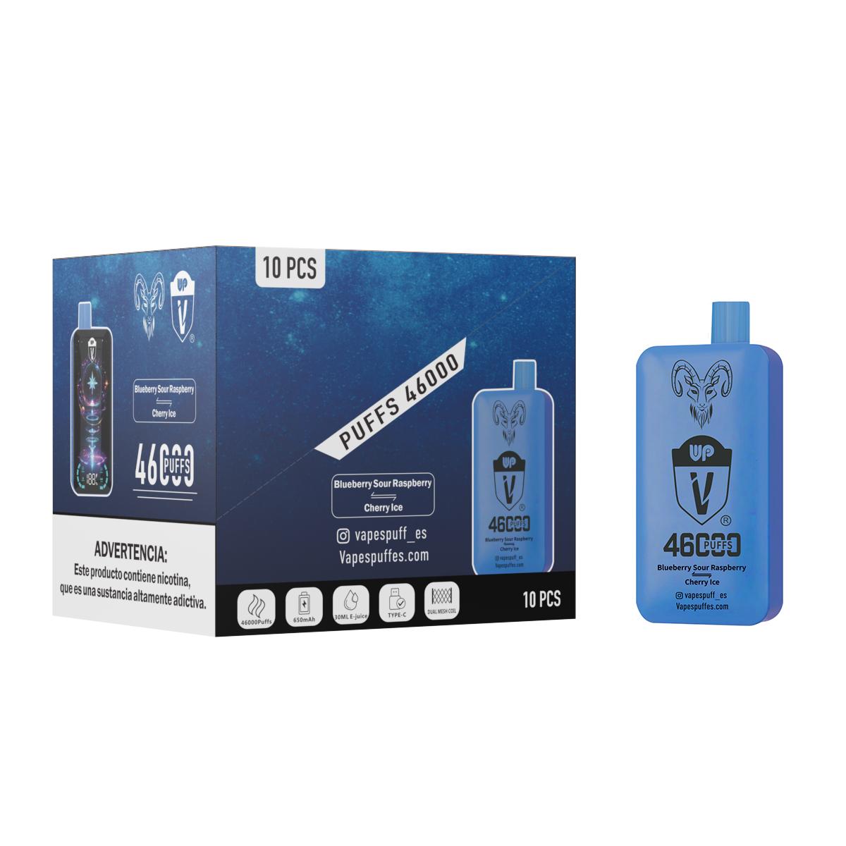 Caja Vapespuff – Blueberry Sour Raspberry / Cherry Ice (x10 unidades)