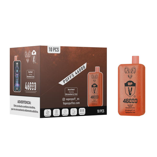 Caja Vapespuff – Red Bull / Strawberry Ice (x10 unidades)