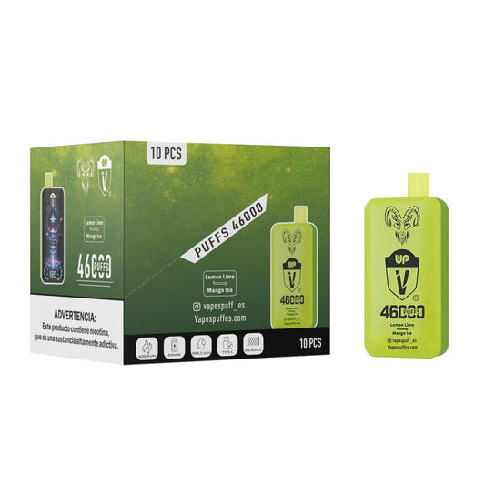 Caja Vapespuff – Lemon Lime / Mango Ice (x10 unidades)